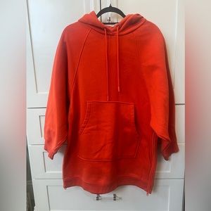 Oversized hoodie with side zippers new
